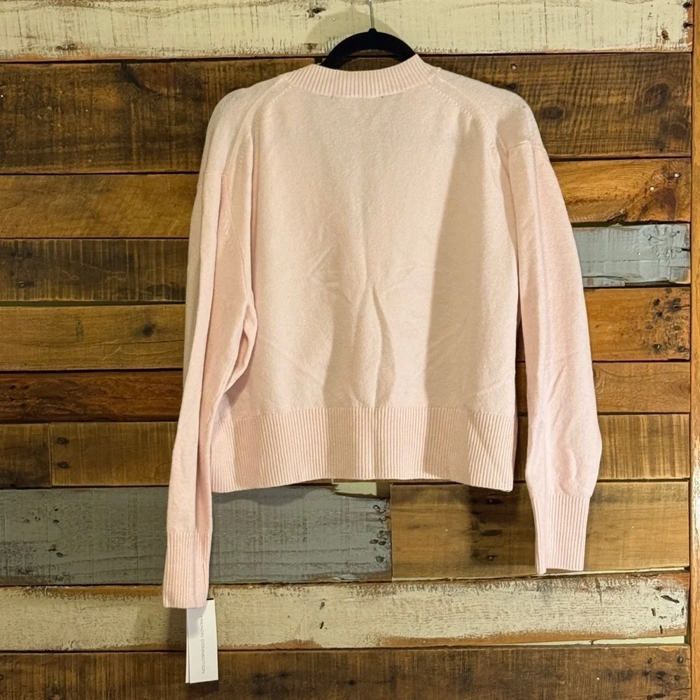 NWT French Connection Vhari Long Sleeve Embroidered Cardigan Sweater
